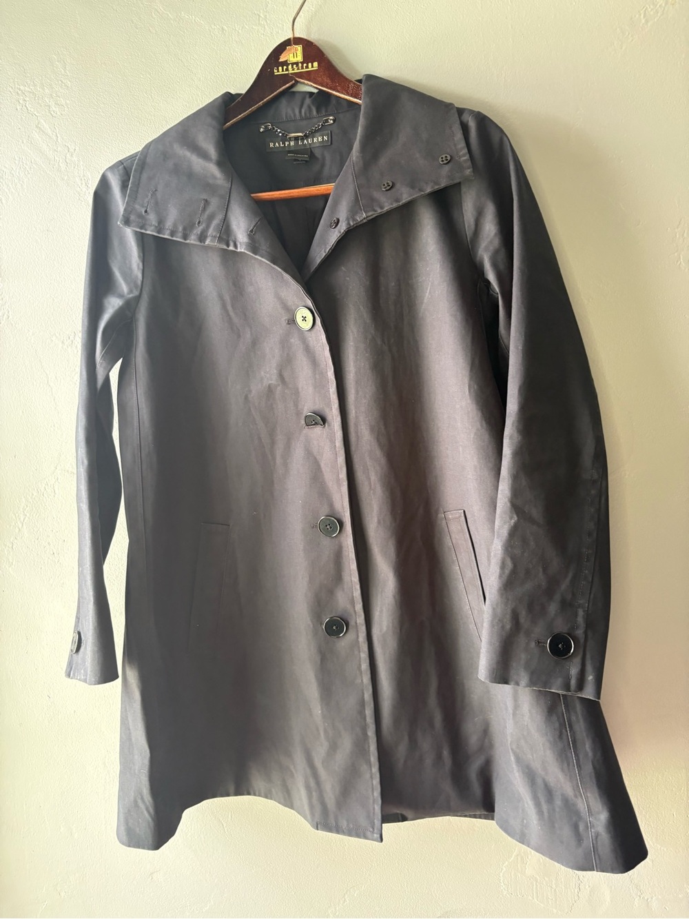 Ralph Lauren Black Label Black Jacket w/ Silver Chain Hanger - Size 4